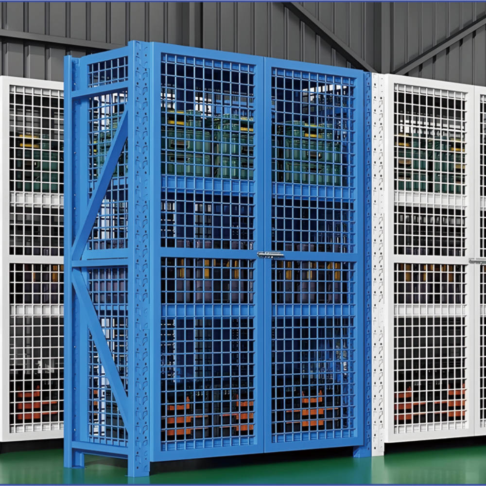 Heavy Duty 4-Layer Drive-Through Pallet Rack Iron Steel Powder Coated Adjustable Shelves Customizable Length for Warehouse