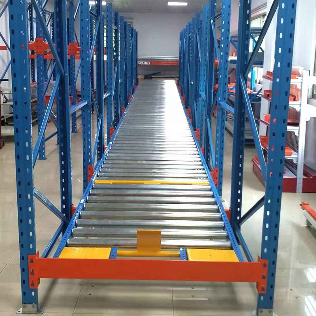 Heavy Duty Steel Roller Dynamic FIFO Gravity Carton Flow Racking System 5-Layer Warehouse Storage Corrosion Protection TUV