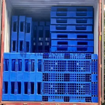 Rackable heavy-duty steel and polymer pallets