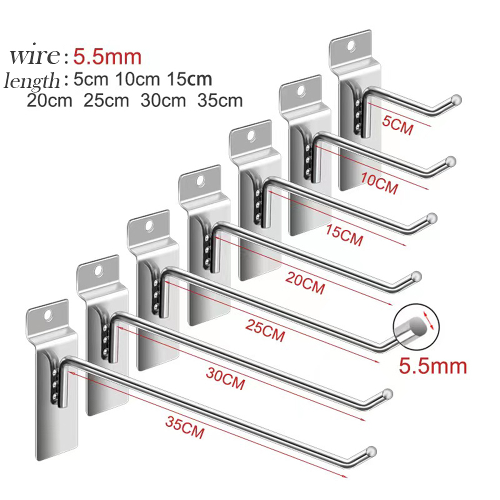 Customization Metal Pegboard Hook Supermarket Stainless Steel Display Rack Hook Shop Display Hook Metal
