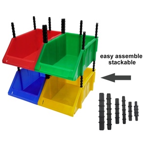 HDPE Part Bins Workshop Solid Box Storage Bins