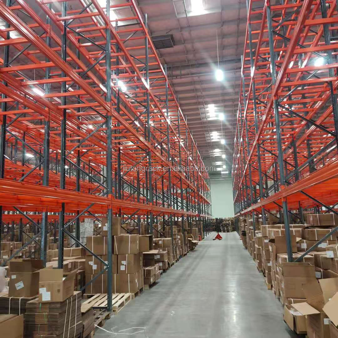 Double Deep Reach Selective Pallet Rack System High Density Industrial Warehouse Storage Rack for Maximum Cube Utilization Price