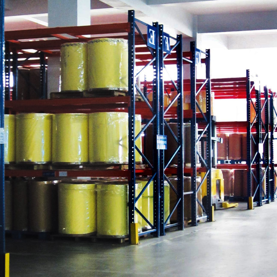 Adjustable Double Deep 5-Layer Steel Powder Coated Heavy Duty Corrosion Protection High Density Industrial Pallet Shelving