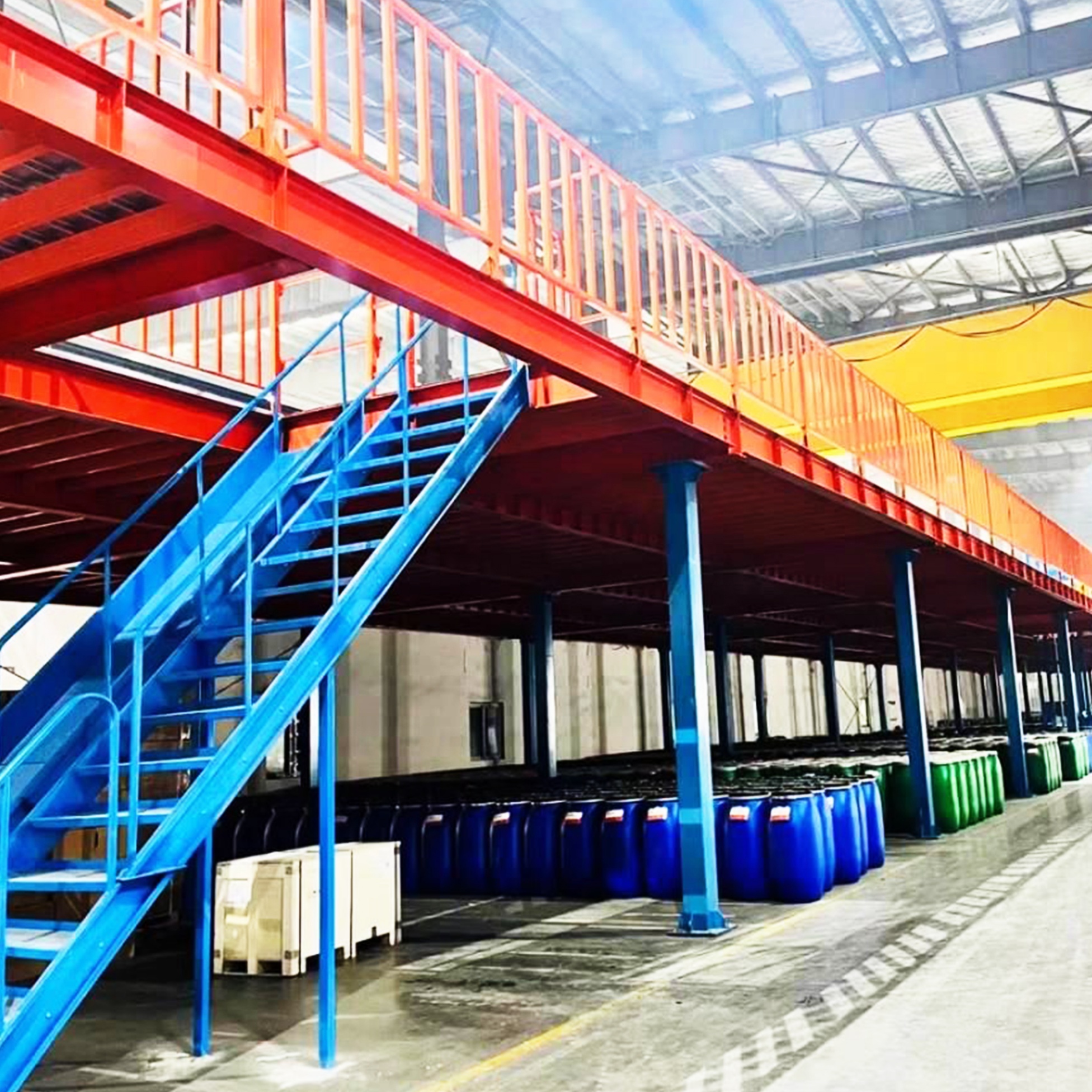 Customized High Density Storage Mezzanine Steel Wholesale Mezzanine Floor Platform Metal Mezzanine