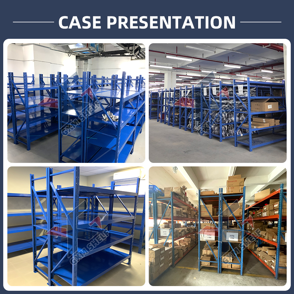 Factory Heavy Duty Metal Shelving Industrial Warehouse Storage Rack Shelf Steel Racking System for Stacking Racks &amp; Shelves