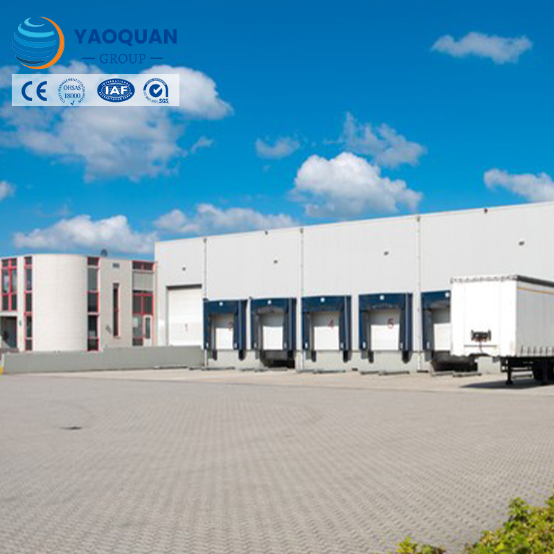 Prefab Steel Frame Cold Storage Logistics Warehouse Distribution Center Building With Mezzanine Floor Racking System
