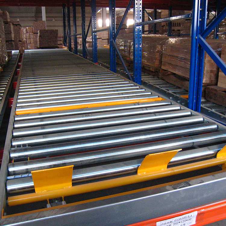 FIFO High Efficient Warehouse Storage Gravity Pallet Flow Racks Roller Rack/Pallet Flow Racking