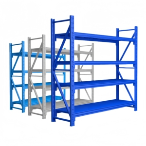 Through-type drive in storage racks