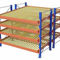 Customized Light Duty Carbon Steel Corrosion Protection Carton Flow Racking System Electrostatic Powder Coating 3 Layers Racks