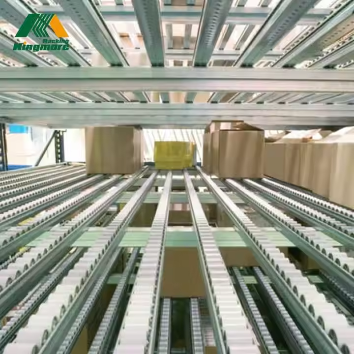 Durable in Use Steel Storage Warehouse Rack Gravity Flow Roller Racking Systems Carton Flow Racks