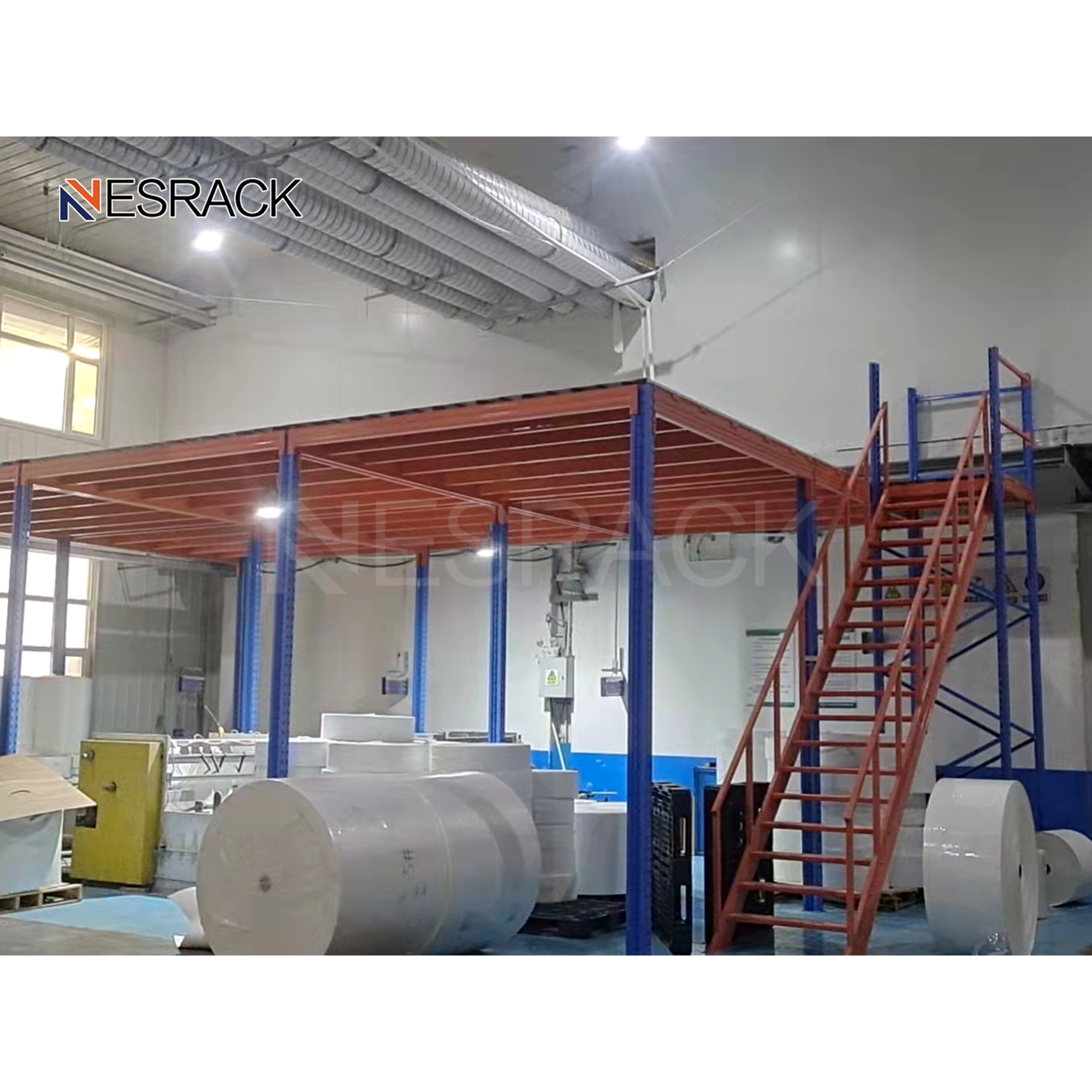 Heavy Duty Industrial Steel Storage Warehouse Racks Pallet Racking Systems Attic Loft Mezzanine Floor Platforms NESRACK