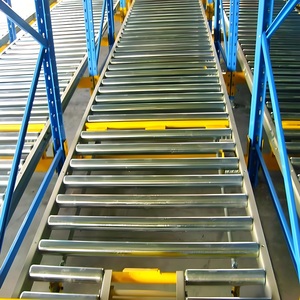 Factory Custom FIFO High Efficient Warehouse Storage Gravity Pallet Flow Racks