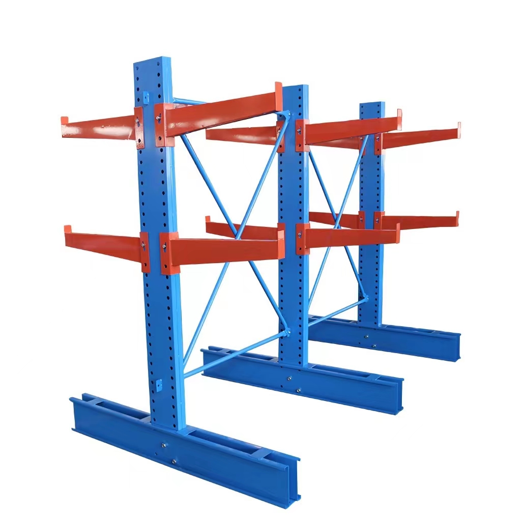 Factory Direct Cantilever Racking Heavy Duty Storage Rack For Long Pipe Lumber Material