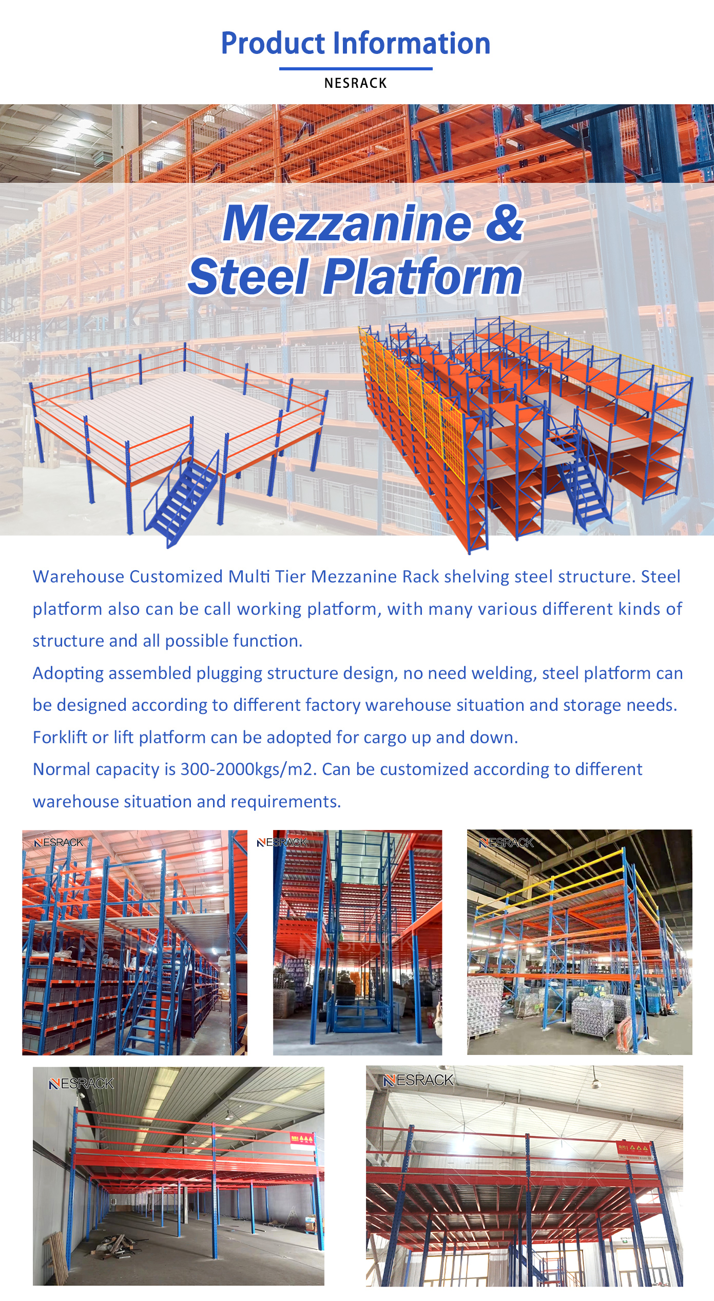 Mezzanine and Steel Platform Overview