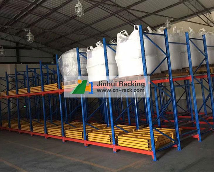 High Efficiency Push Back Rack Storage Racks Optimize Stacking Racks &amp; Shelves For Warehouse Storage Pallet Racking Solutions