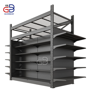 Supermarket Black Gondola Shelving