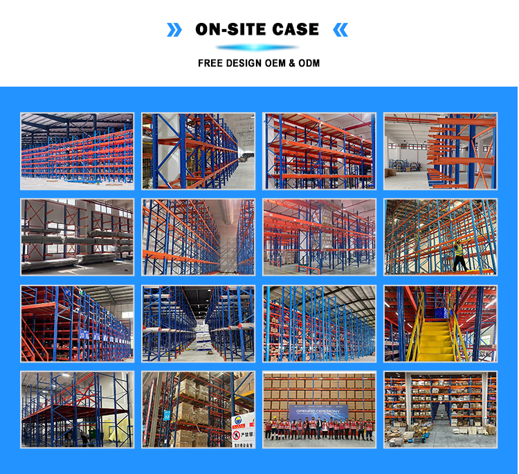 Custom Heavy Metal Interlayer Two-Level Platform Storage Racks Durable Steel Shelving System for Warehouses