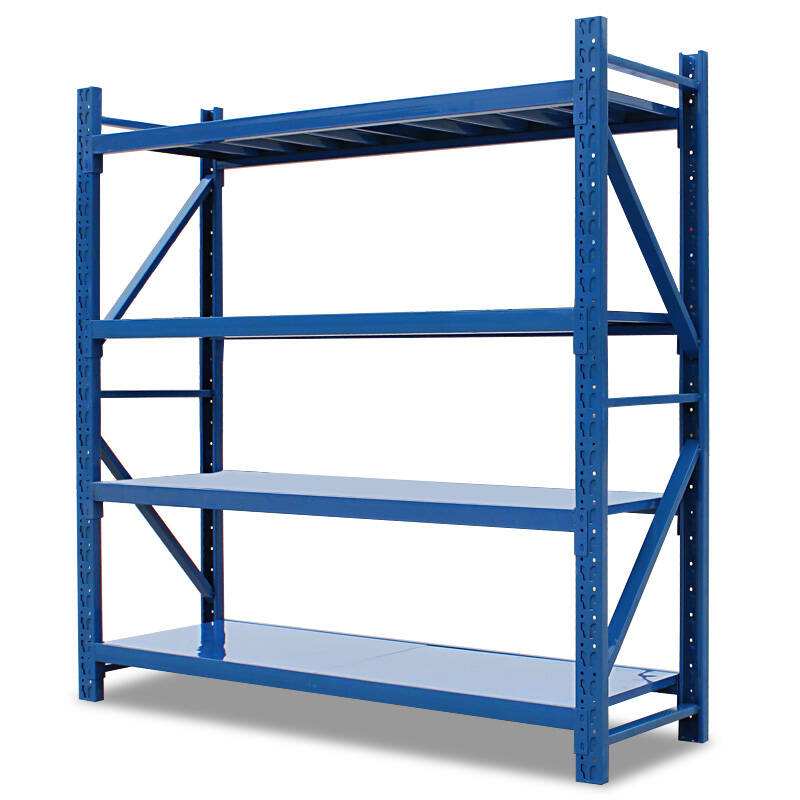 Warehouse Storage Logistics Center Supermarket Household Retail Store Medium-sized Steel Cold Rolled Steel Boltless Shelves Snap