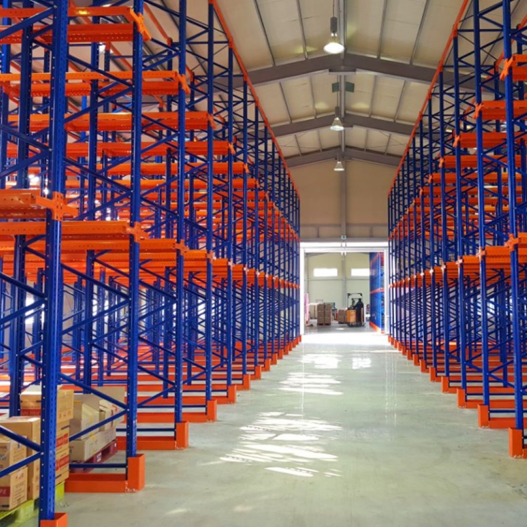 Heavy Duty Steel Drive-In Pallet Racking for Industrial Warehouse Storage Cargo &amp; Storage Equipment
