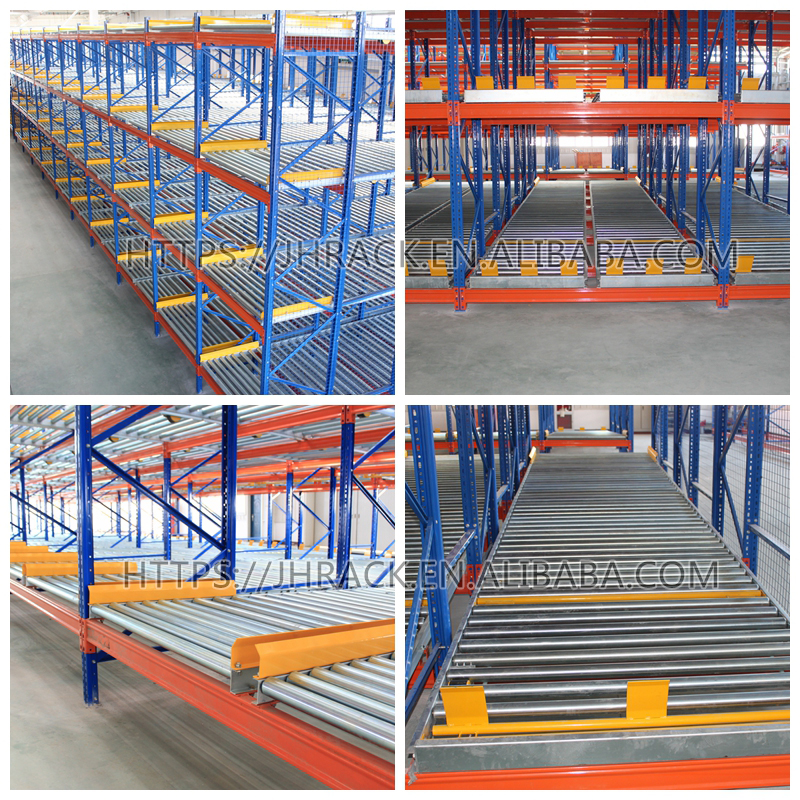 2025 Trending Product Galvanized Warehouse Storage Racks Pallet Flow Racking System Steel Shelf With Rollerroll Containeer