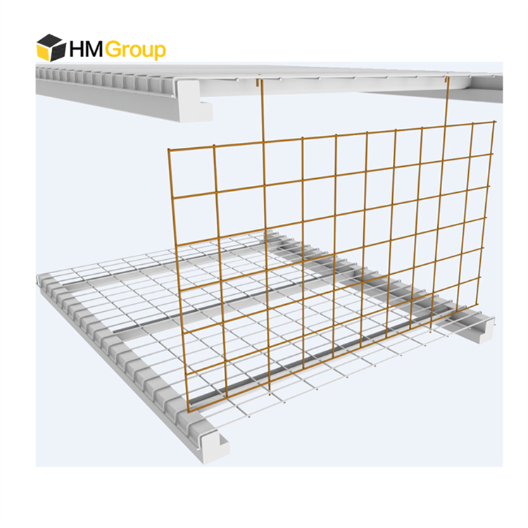 Galvanized Pallet Pallet Rack System Hanging Wire Mesh Decking Dividers