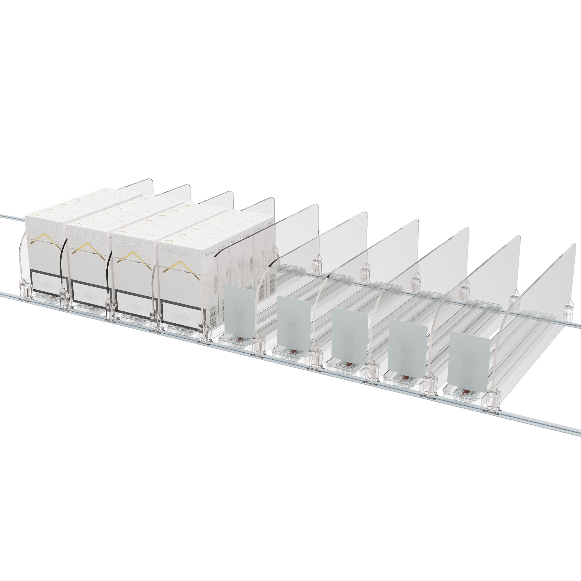 Clean and neat shelf pusher