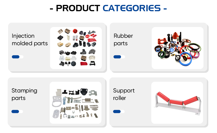 Custom Injection Molded Plastic Parts Reinforced PP Pallet Feet For Warehouse Automatic Logistics Transport Rack Parts