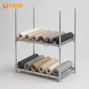 Galvanized Steel Fabric Roll Stacking Pallet Racks