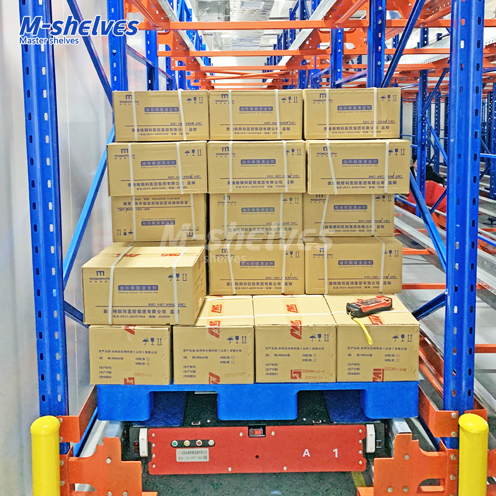 Automated Warehouse Radio Shuttle Pallet Racking System Adjustable Heavy Duty Pallet Rack High-Density Storage Shuttle Rack CE
