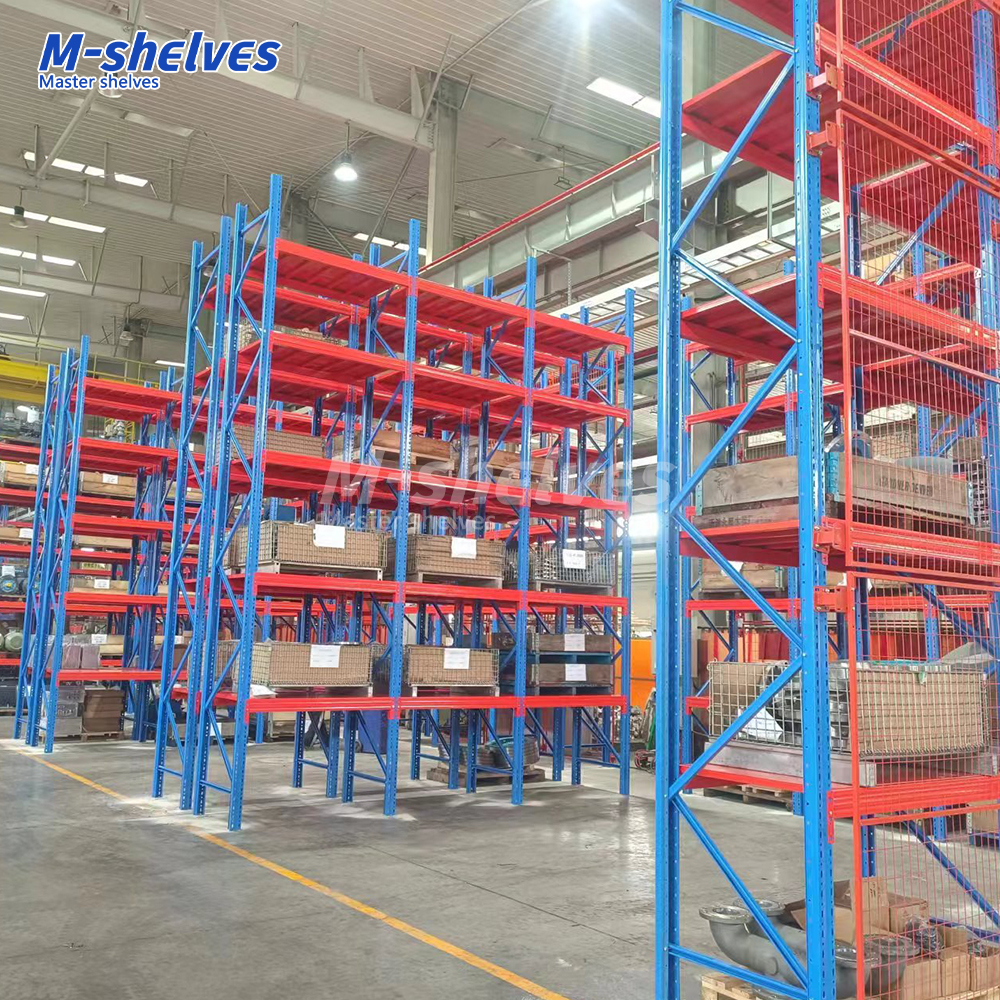 Heavy Duty Warehouse Shelving System Long Span Metal Shelf Stackable Storage Rack for Large Goods Warehouse
