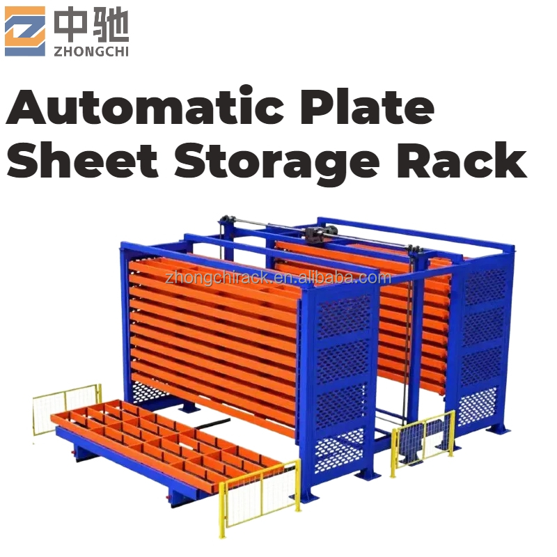 Smart Warehouse Storage System Steel Sheet Vertical Type Rack Heavy Duty Solution for Various Size Plate