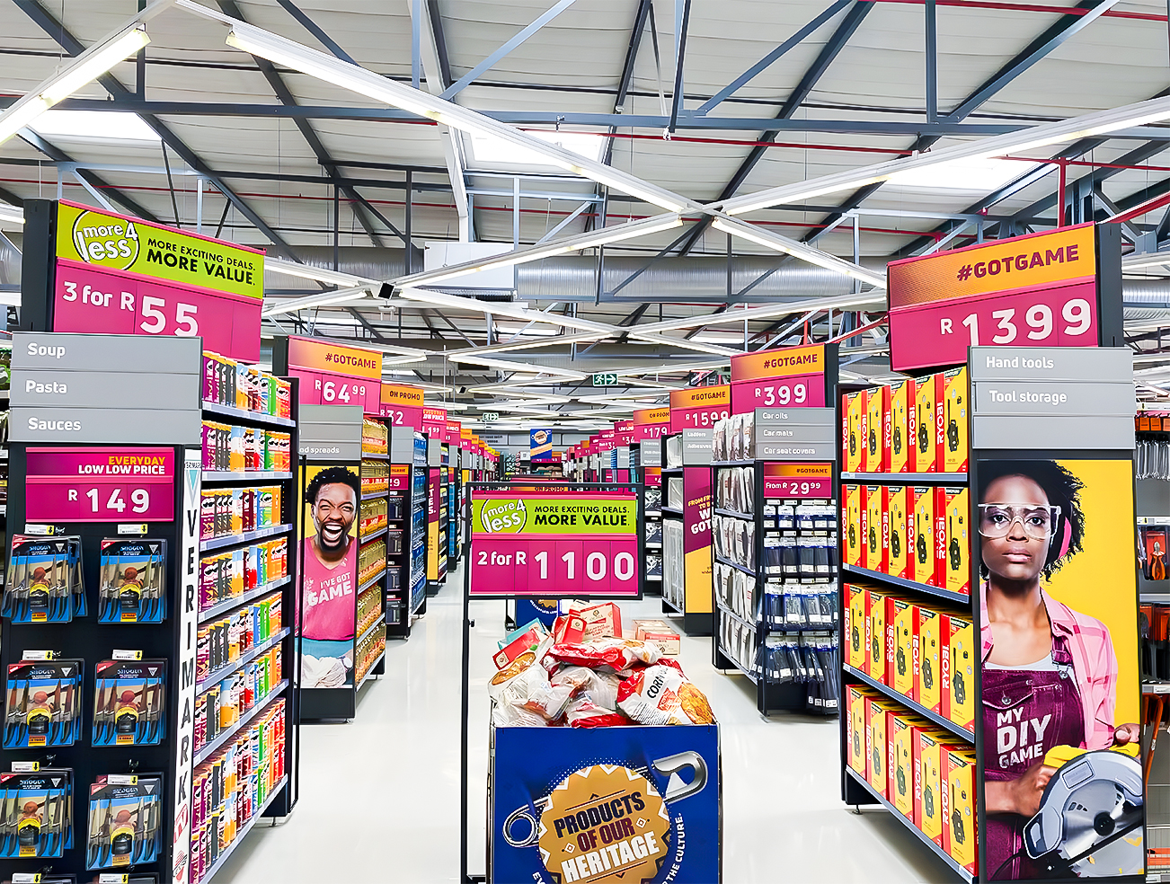 Equipment made for South Africa Supermarket GAME