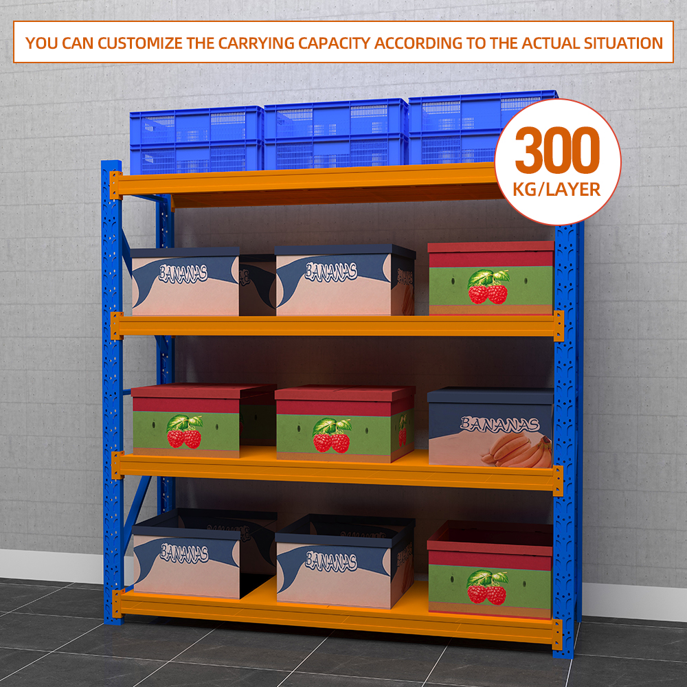 Custom Detachable Bolts Light Duty Warehouse Pallet Rack Metal Racks Shelves for Warehouse Racking Slotted Angle Storage Racks