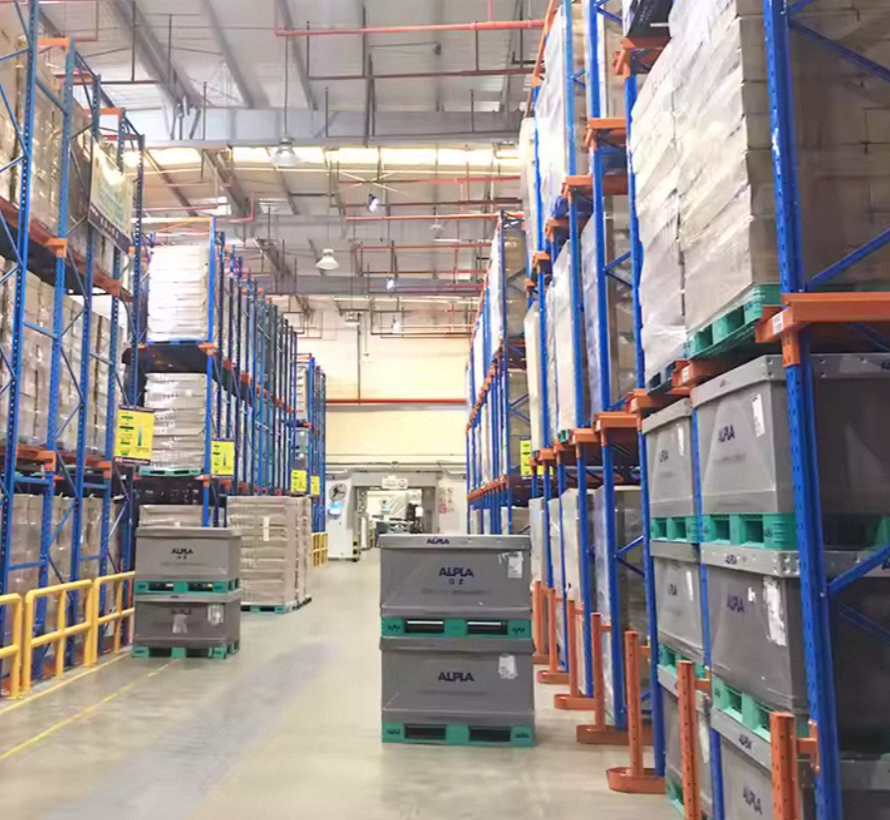 High Quality Adjustable Drive-Through Pallet Rack Industrial Warehouse Drive-In Racking System Folding Metal Storage Rack
