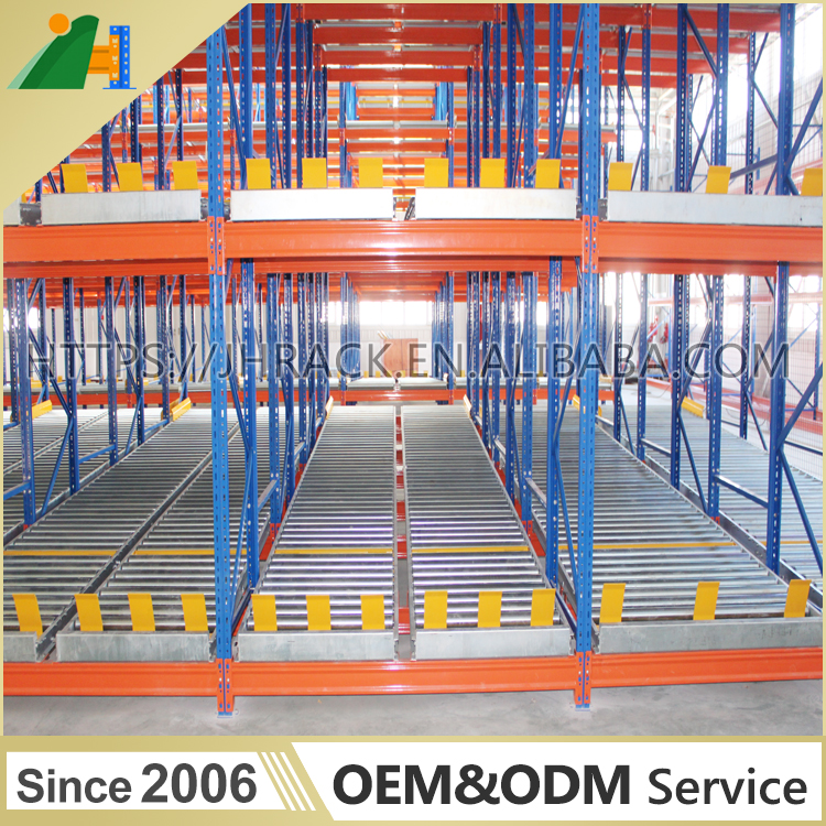 CE Certified Anti-Rust 2000kg Load Capacity Gravity Pallet Racking High Quality Heavy Duty Roller Pallet Rack