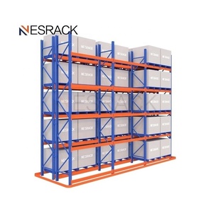 High Density Heavy Duty Steel Storage Warehouse Rack Very Narrow Aisle VNA Selective Pallet Racking