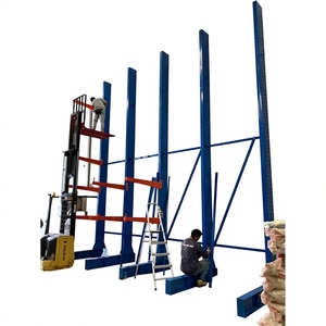 Heavy duty steel cantilever storage racking system