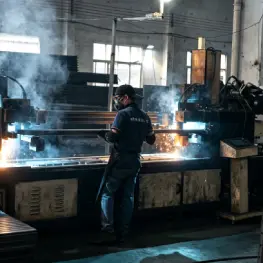 Beam and connector welding