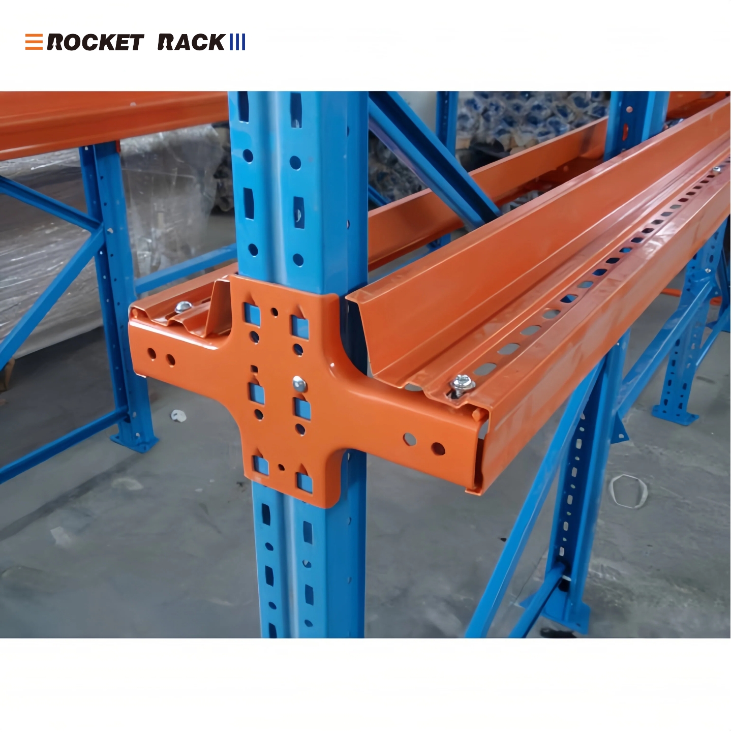 High Quality Customizable Drive-In Pallet Rack System Sturdy Through-Type Metal Warehouse Storage Heavy Duty Powder Coated Racks