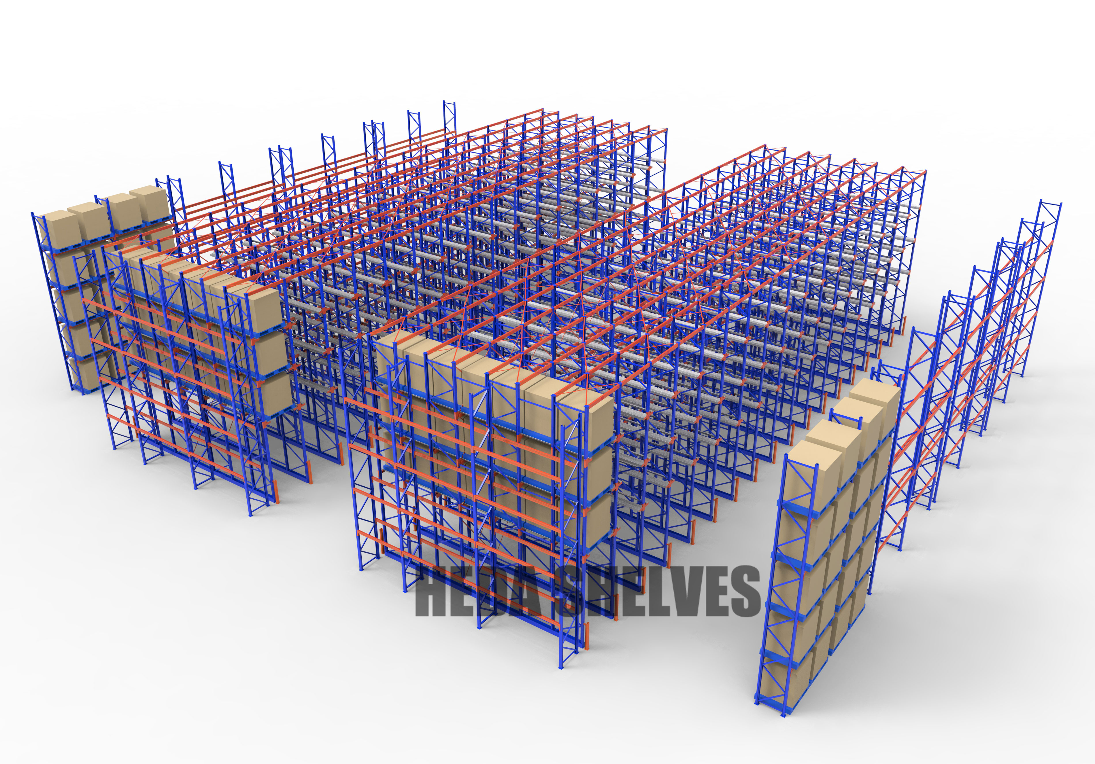 Drive in Racking 3D Model 2