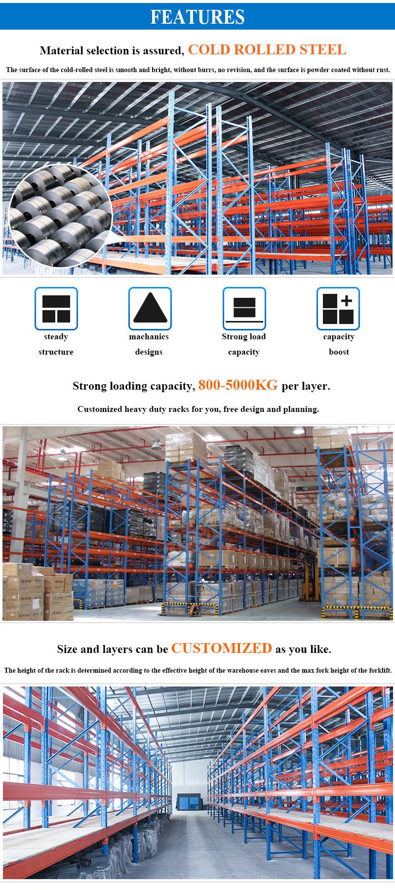 Racking beam and upright connection