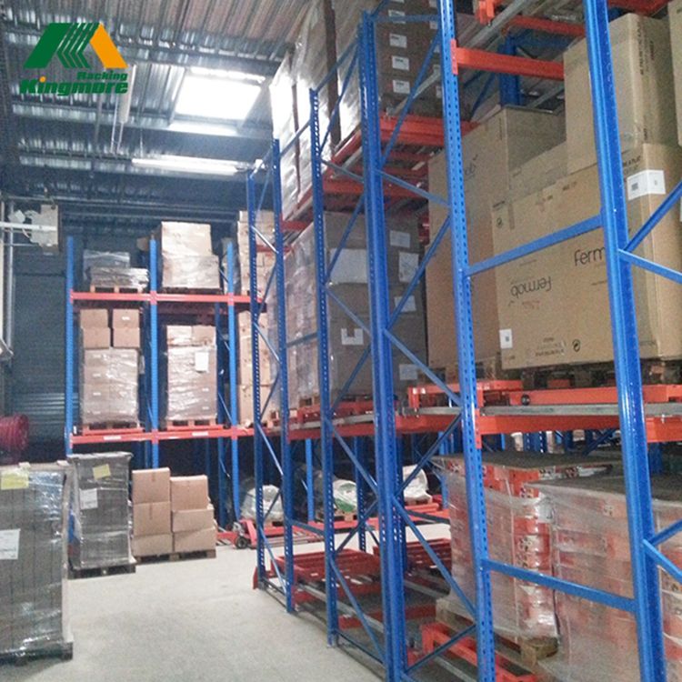 Heavy Duty Push Back Rack Stacking System Industrial Metal Rack Storage Equipment Warehouse Rack