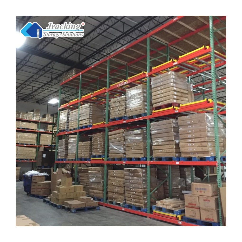 Highly Effective High-density Warehouse Storage System Push Back Racking