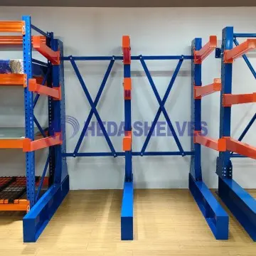 Heavy duty cantilever racking for pipes and timber