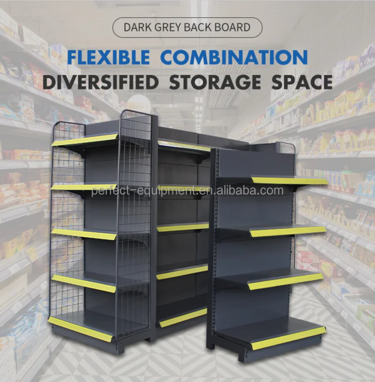 Best Selling China Supplier Longer Service Life Back Rack Shopping Mall Display Shelf