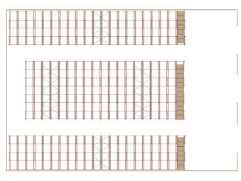 Warehouse CAD Layout Drawing