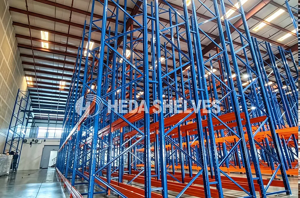 Multi-tier mezzanine floor support steel assembly