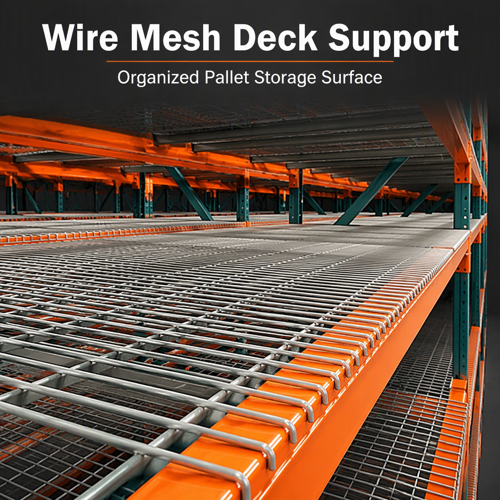 Mesh Decking and Powder Coated Surface Close-up