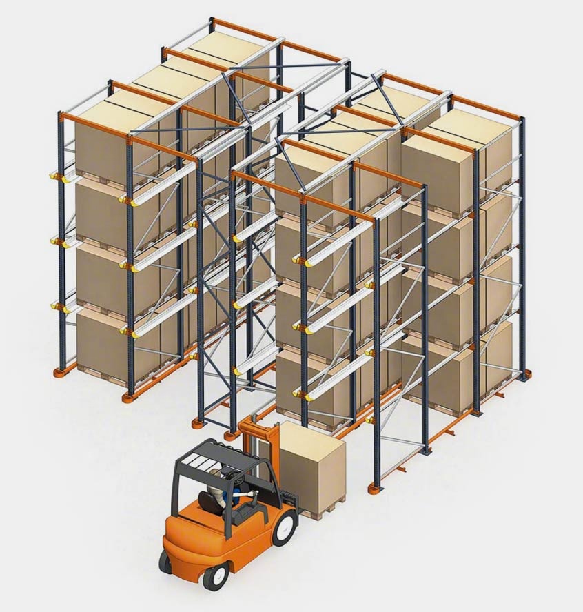 Good Price Q235 Drive In Racking From URGO Storage Rack