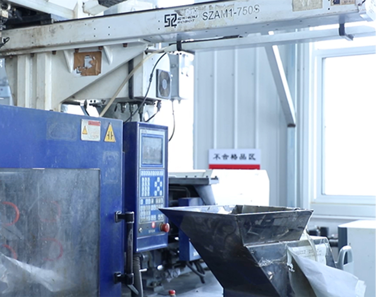 Integrated injection molding of automation equipment